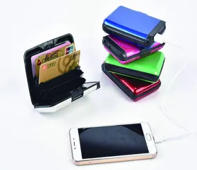 Anti-magnetic aluminum case credit card bag