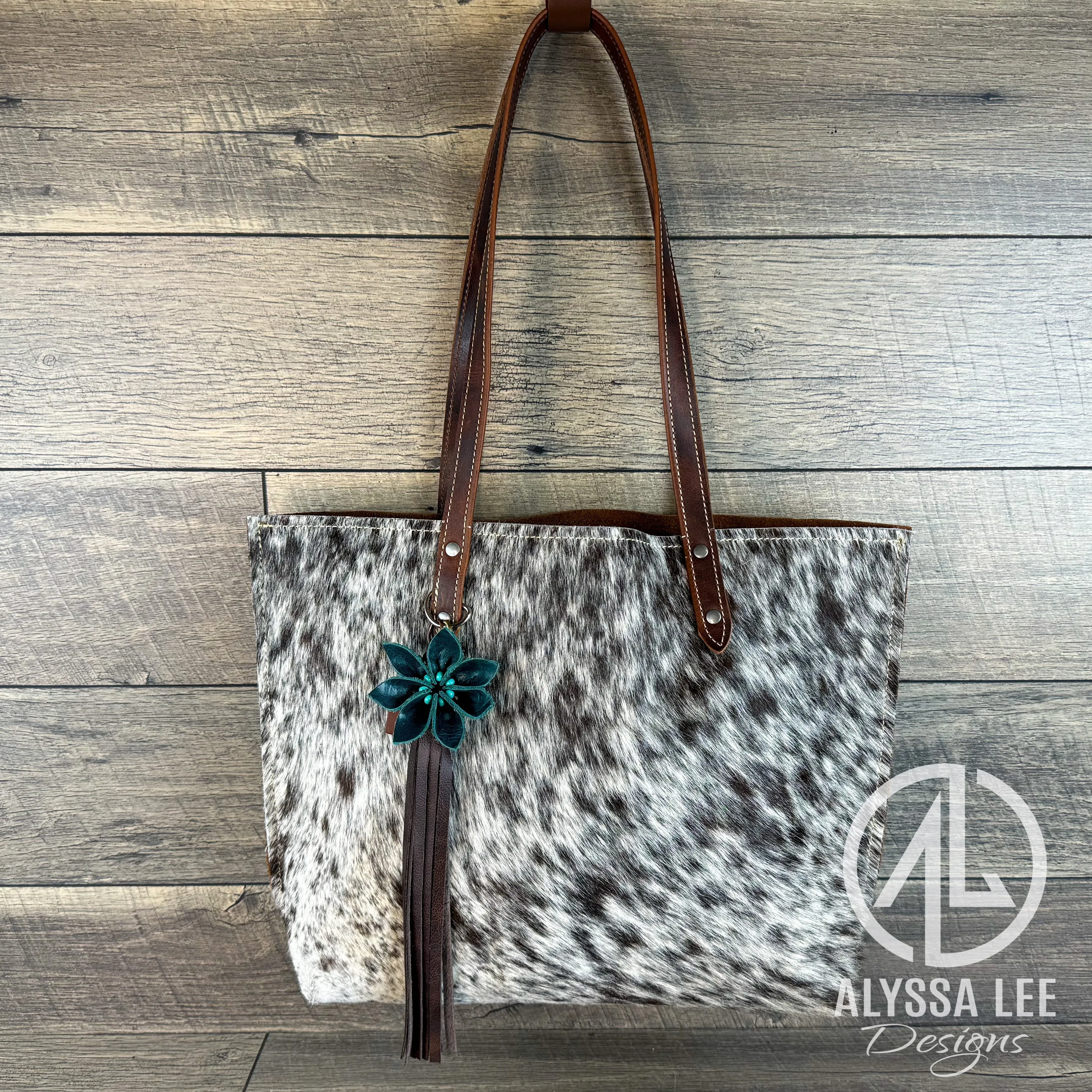 Aubree - Brown & White Cowhide (#002)