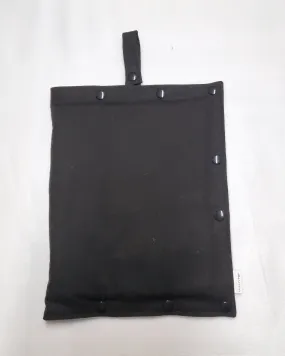 Black Solid size Medium Insulated Feeding Pump Bag Cover / IV bag cover. Ready to ship.