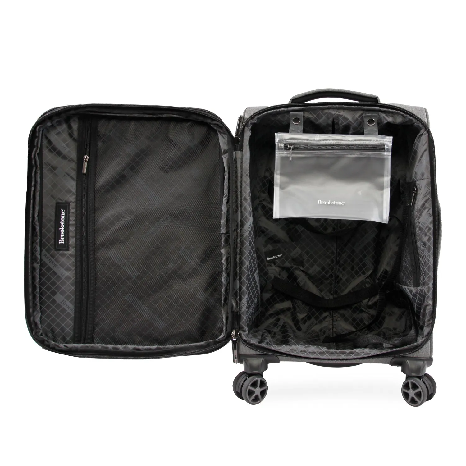 Brookstone x Christian McCaffrey - Daxton 21" Softside Carry-On Spinner Suitcase