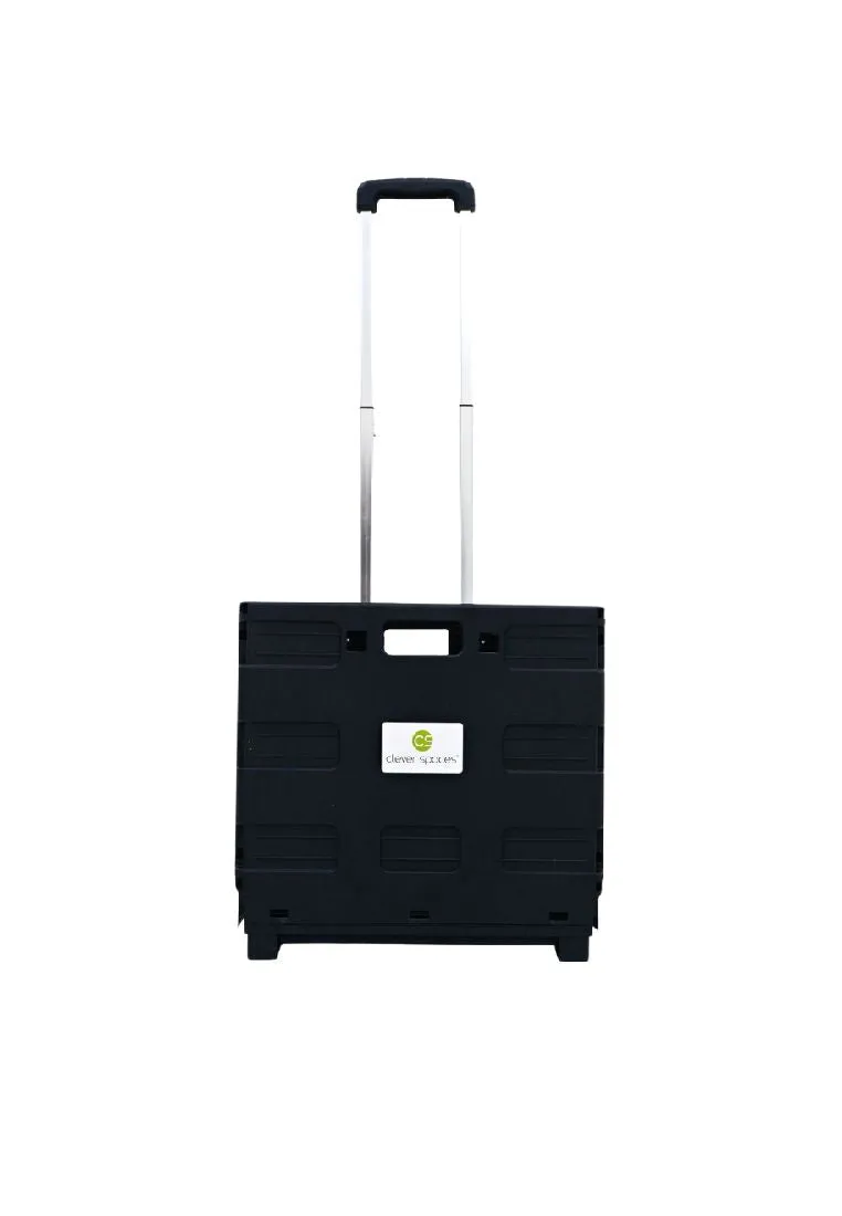 Clever Spaces Foldable Trolley Cart Regular Black