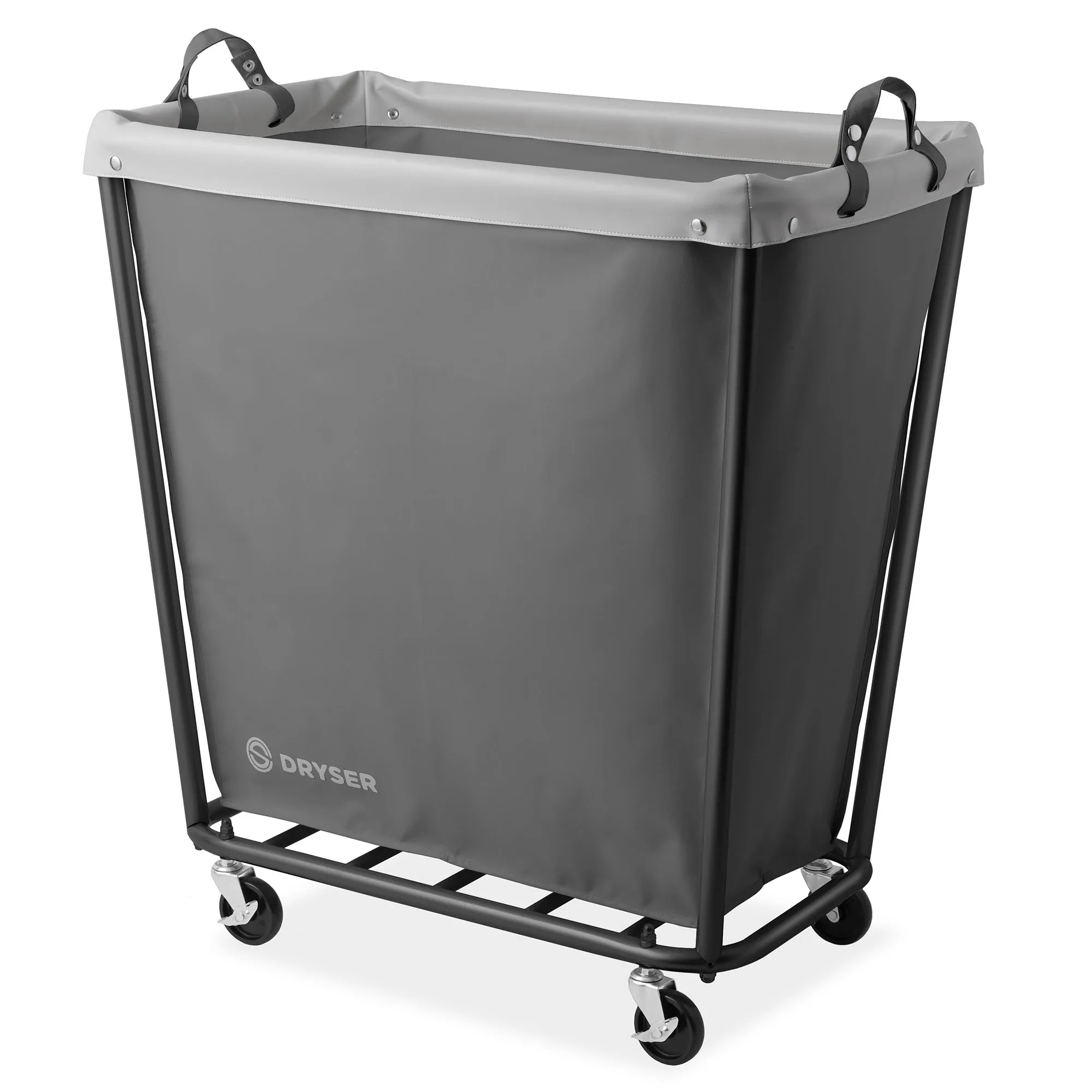 Commercial Rolling Canvas Bin Laundry Hamper on Wheels