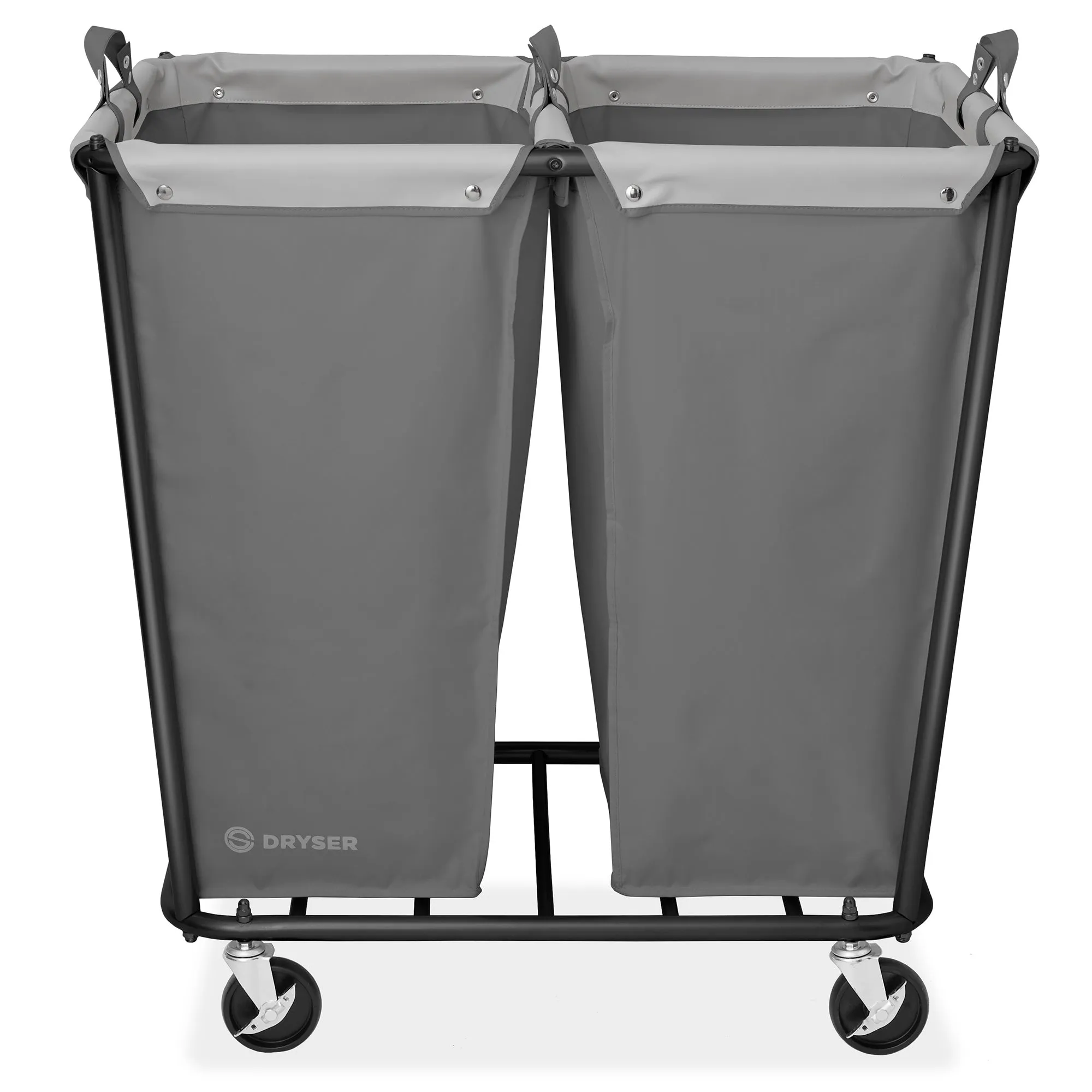 Commercial Rolling Canvas Bin Laundry Hamper on Wheels