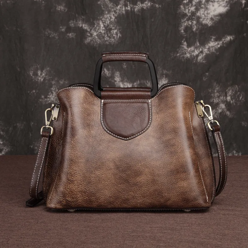 Cowhide Messenger Bags: Genuine Leather Handbags for Fashion-Forward Women