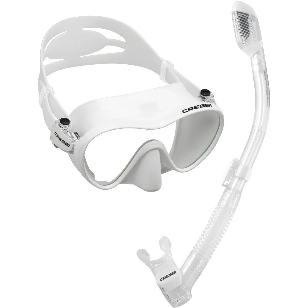 Cressi F1 Mask   Dry Snorkel MS Set