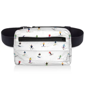 Dancing Skiers Puffer Fanny Pack by HiLoveTravel