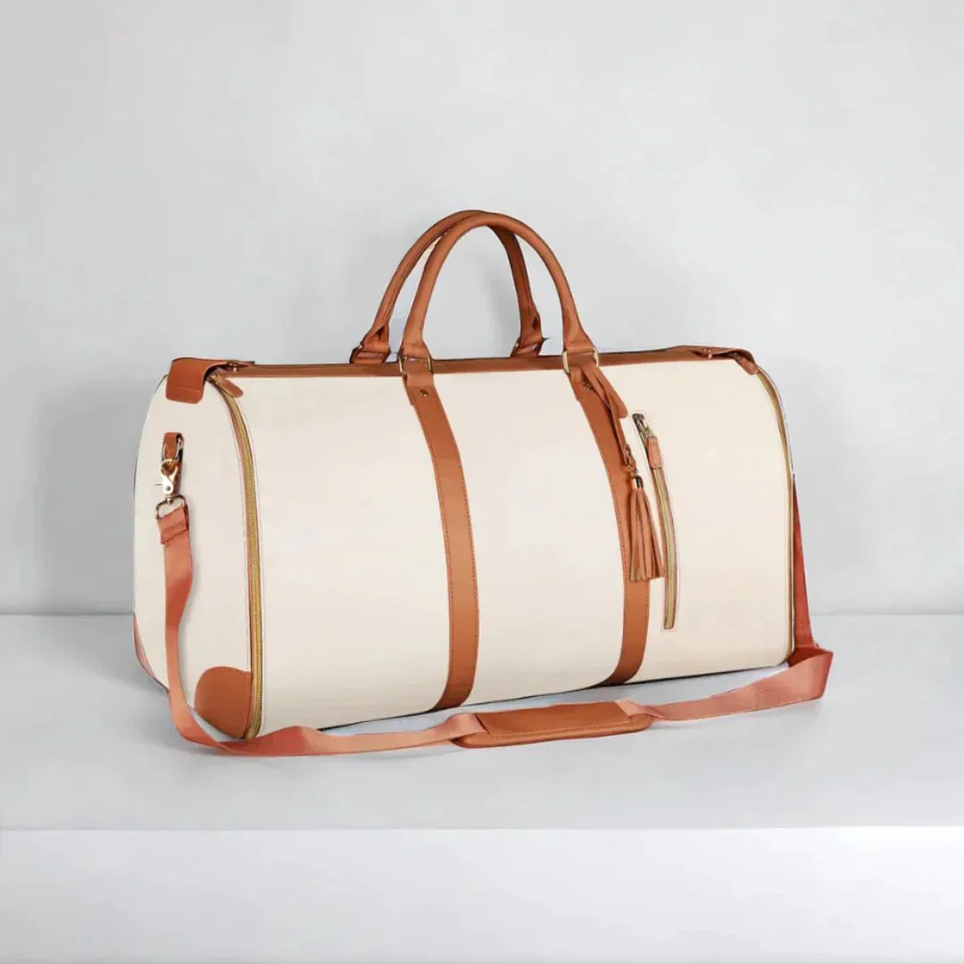 Duffel Weekender Bag  - The Perfect Getaway Bag, Duffel Bag with Garment Bag