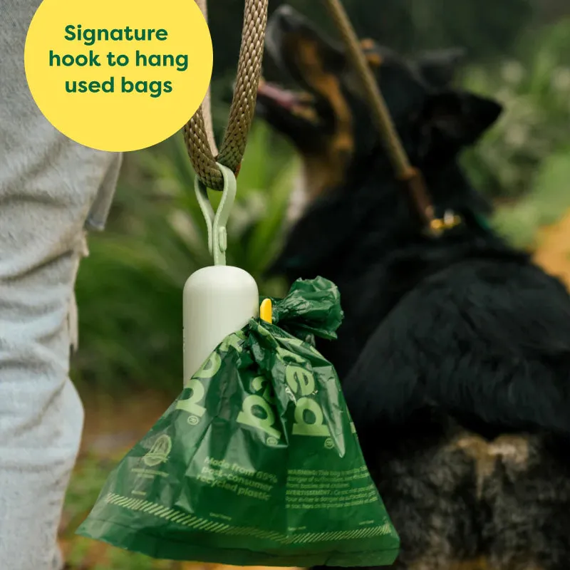 Earth Rated Poop Bag Dispenser with 15 Unscented Bags