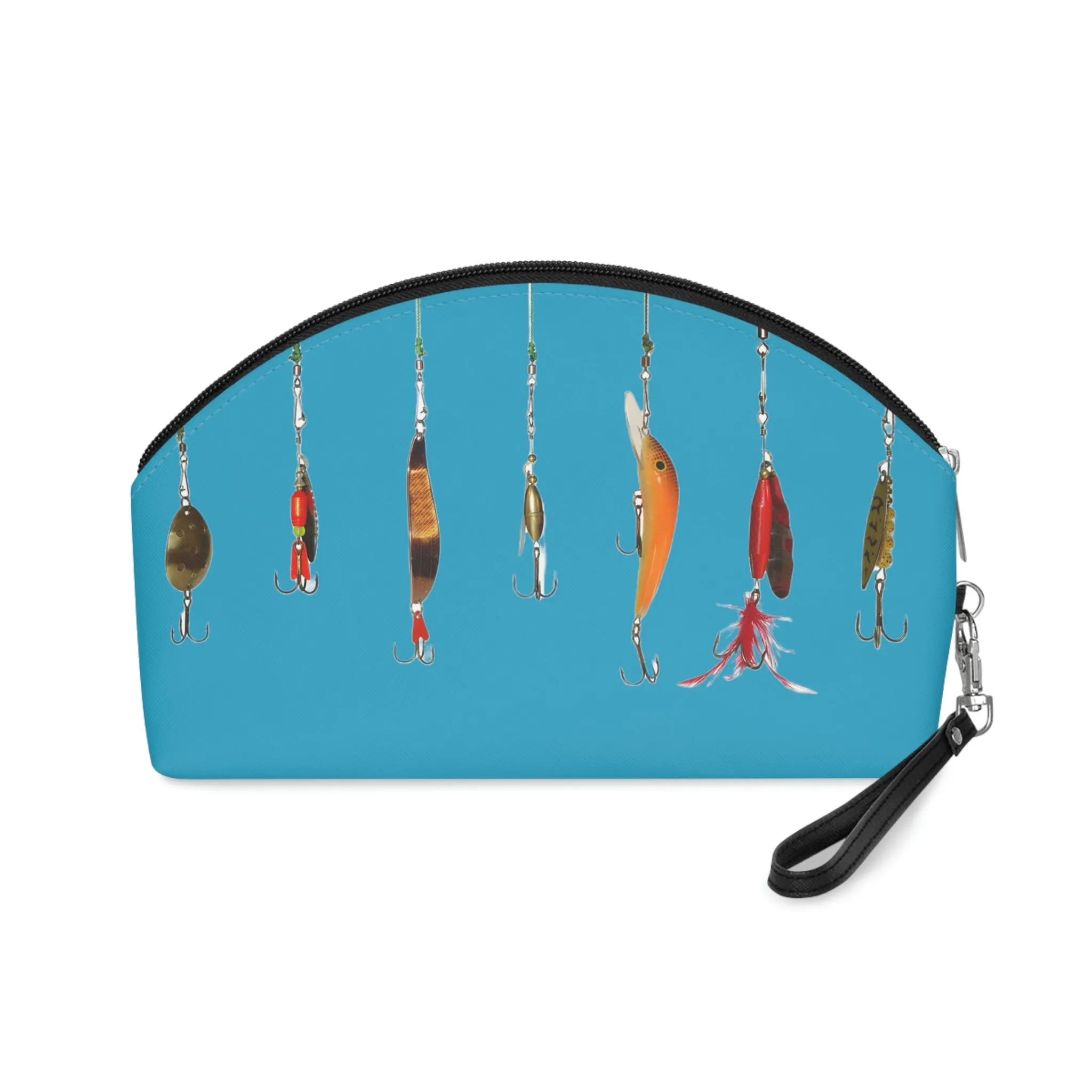 Fishing Theme Boat / Beach Bag - Lures - Turquoise