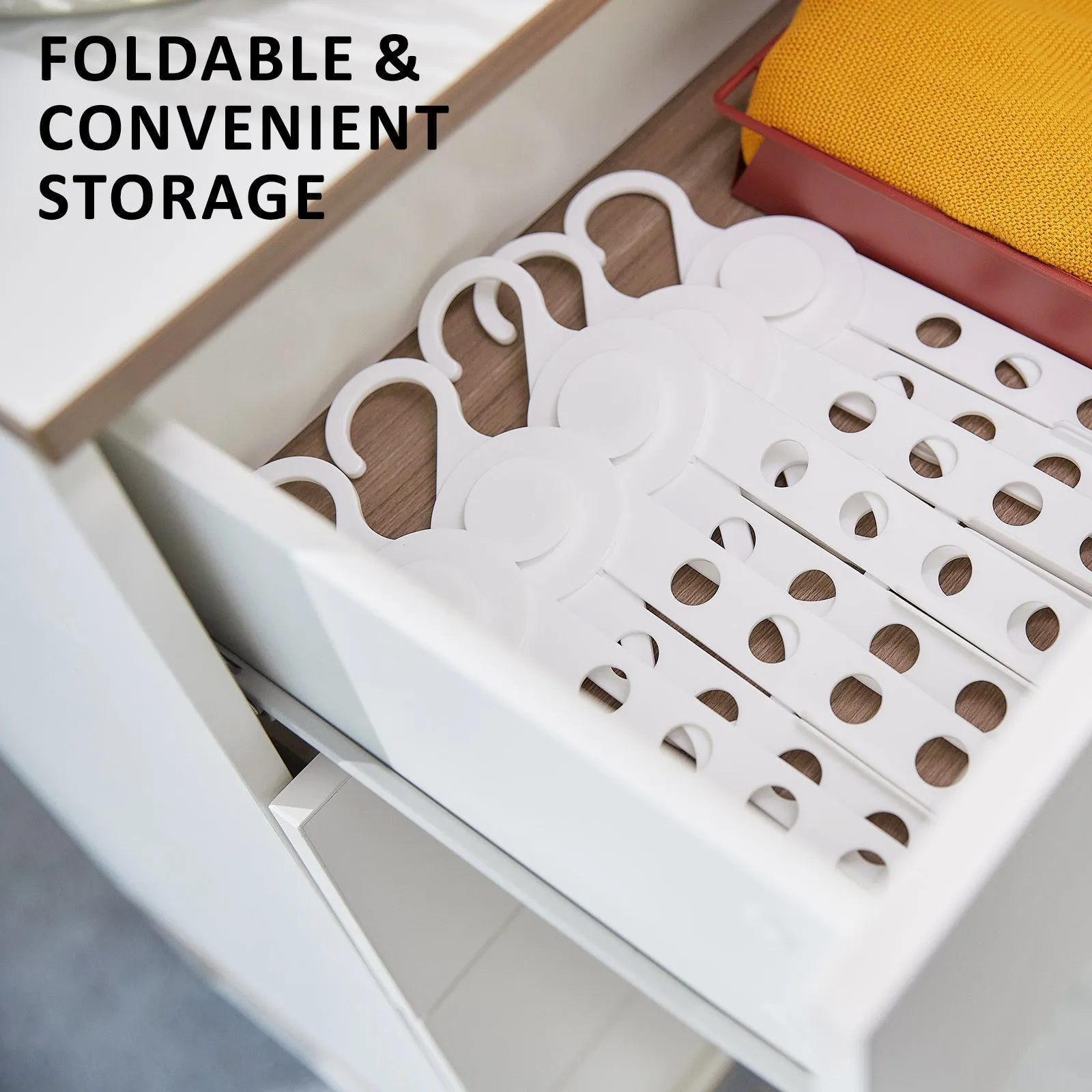 Foldable Clothes Rack 50-pack with Dual Hooks - WING Plus