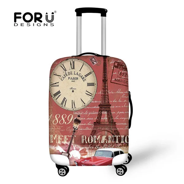 FORUDESIGNS Statue of Liberty Elastic Travel Luggage Protective Cover Stretch Protect Trolley Suitcase Cover for 18-30 Inch Case