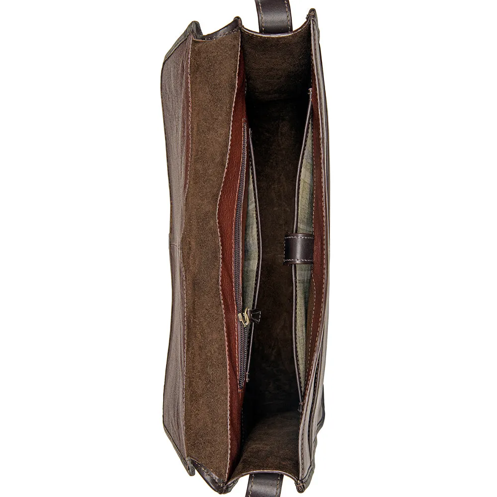 Hidesign Harrison Buffalo Leather Laptop Messenger