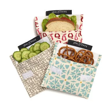 Keep Leaf Reusable Sandwich  Bag - Bloom