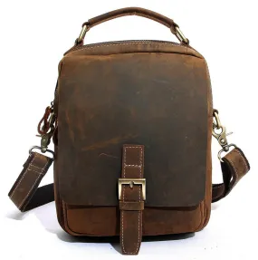 Leather Crossbody Ipad Bag