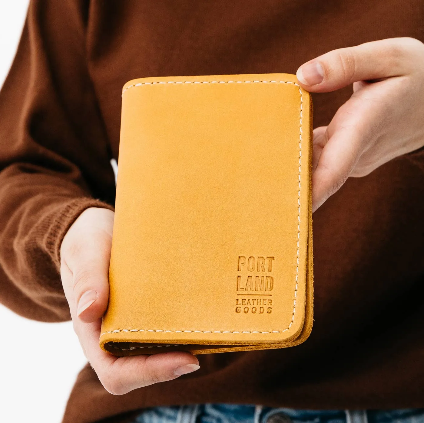 Leather Modern Passport Holder