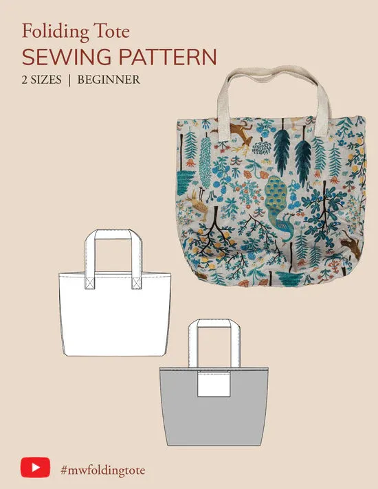 PDF Pattern - Folding Tote | Madswick