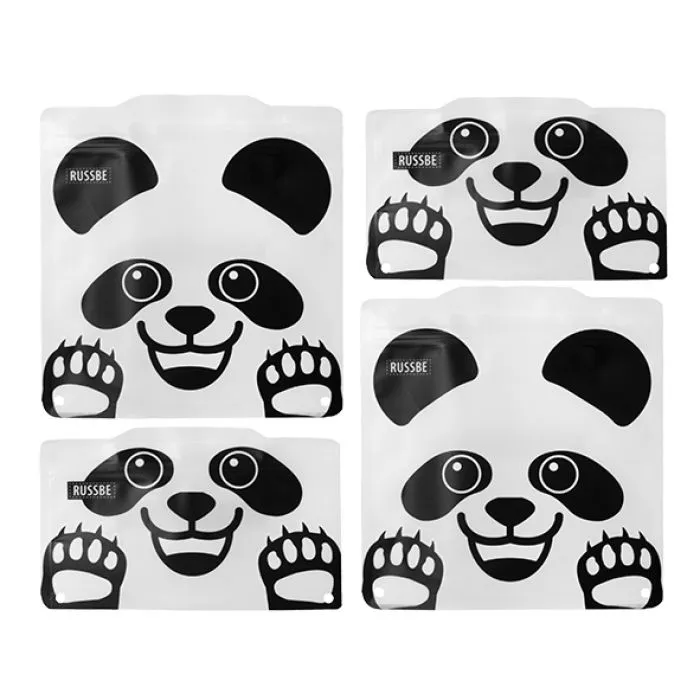 Russbe Snack & Sandwich Bags 4pk - Panda