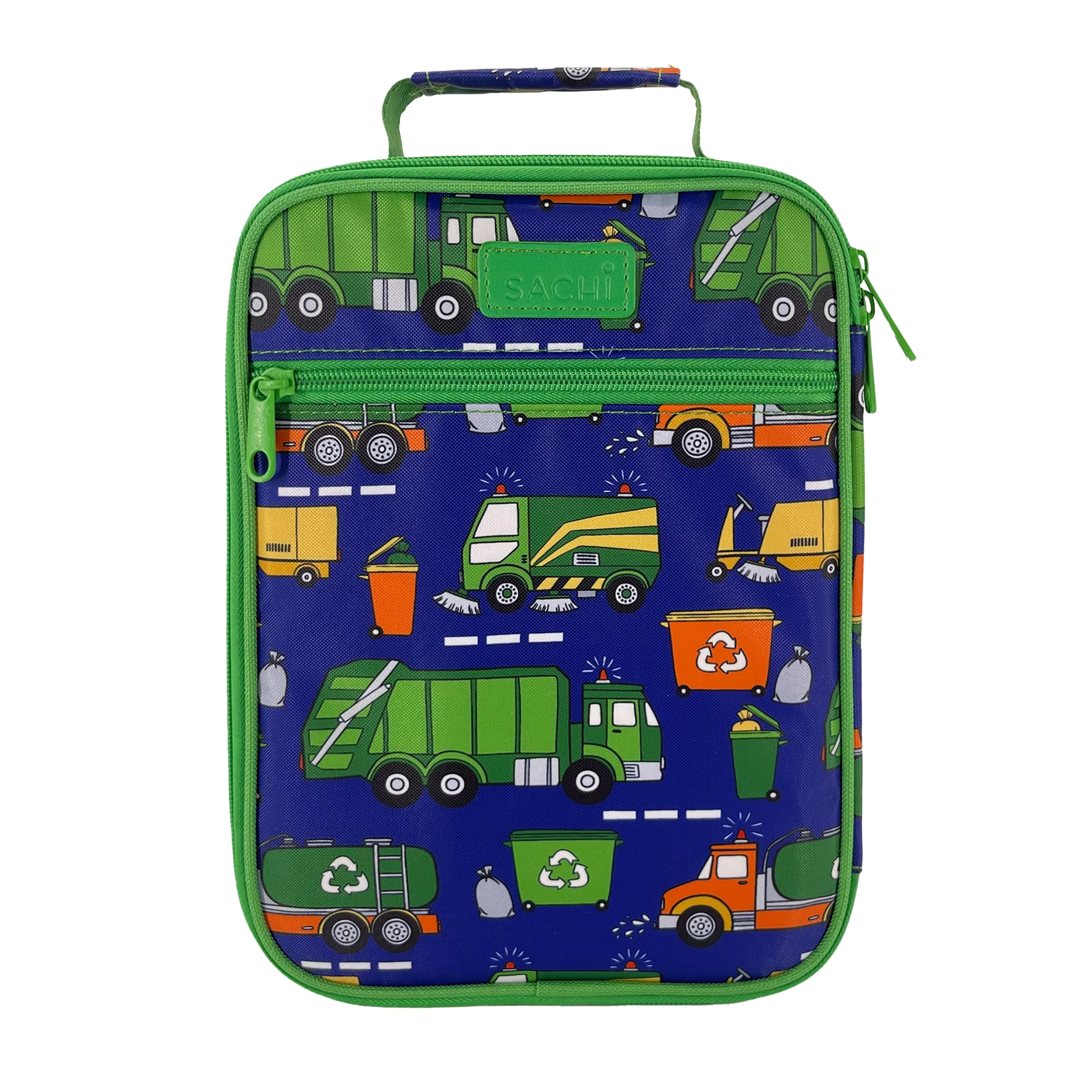 Sachi Insulated Lunch Bag - Garbage Trucks